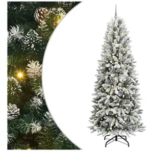 Comparateur de prix : vidaXL Vidaxl Sapin De Noël Artificiel Blanc 240 Cm Pvc