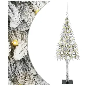 vidaXL Vidaxl Sapin De Noël Avec 150 Led Blanc 120 Cm Pe Et Acier pas cher