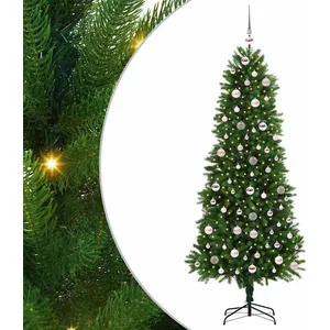 Comparateur de prix : vidaXL Vidaxl Sapin De Noël Avec 300 Led Avec Support Vert 240 Cm Pe