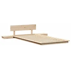 vidaXL Cadre de lit Marron 80 x 200 cm bois pas cher