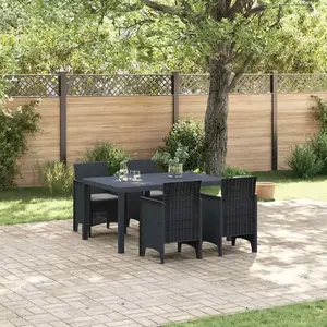 Ensemble De Salle À Manger Pour Jardin 5 Pcs Anthracite Vidaxl pas cher