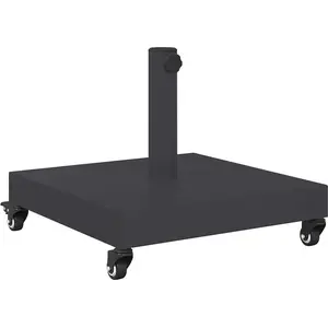Comparateur de prix : vidaXL Socles de parasol d'extérieur Gris foncé 45 x 45 x 32 cm