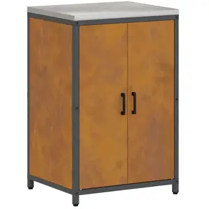 vidaXL Meuble de rangement de cuisine Rouillé 60 x 50 x 92 cm