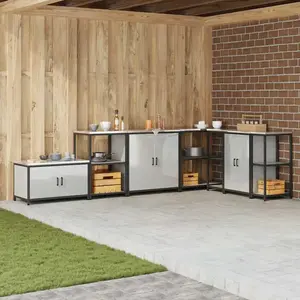 vidaXL Étagère de rangement de cuisine Argenté 60 x 50 x 92 cm pas cher