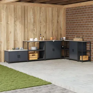 vidaXL Étagère de rangement de cuisine Anthracite 60 x 50 x 92 cm