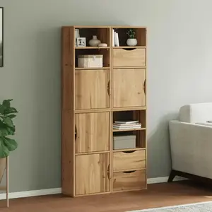 vidaXL Armoires latérales 4 pcs ODDA 40x24x79 cm bois massif pin pas cher