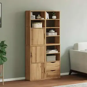 vidaXL Armoires latérales 4 pcs ODDA 40x24x79 cm bois massif pin pas cher