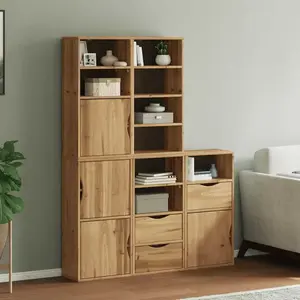 vidaXL Armoires latérales 5 pcs ODDA 40x24x79 cm bois massif pin pas cher