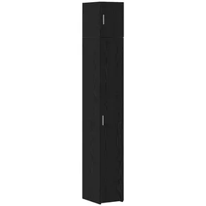 vidaXL Armoire de rangement 3 pcs Chêne noir 30 x 42,5 x 225 cm pas cher