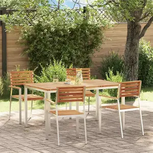 vidaXL Ensemble de salle à manger pour jardin 5 pcs Marron pas cher