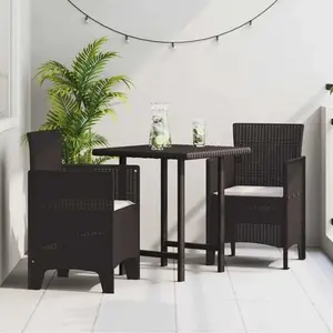 vidaXL Chaises de jardin avec coussins Ensemble de 2 Marron, Taupe pas cher