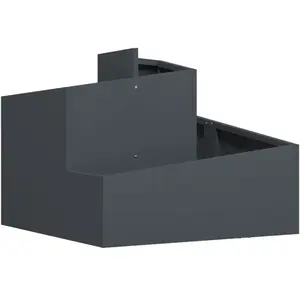 Comparateur de prix : Cache-pot De Jardin Anthracite 60 X 60 X 50 Cm Acier Vidaxl