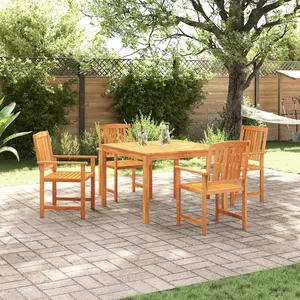 vidaXL Ensemble de jardin 5 pièces en bois d'acacia pas cher