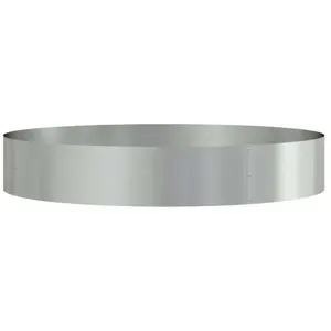 vidaXL Pot en métal argenté Argent galvanisé Métal galvanisé Grand pas cher