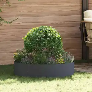 vidaXL Pots anthracite Anthracite Plastique Grand Pots en plastique pas cher