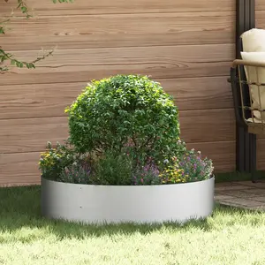 vidaXL Grands Pots en Métal Galvanisé Métal Grand Décoratifs Ronds pas cher