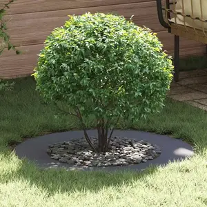 vidaXL Pot en Plastique  Anthracite Plastique Grand Costaud Rond pas cher