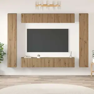 vidaXL Ensemble de meubles TV 10 pcs Chêne Artisan 30,5 x 30 x 90 cm