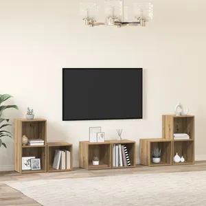vidaXL Ensemble de meubles TV 6 pcs Chêne artisanal Bois d'ingénierie pas cher