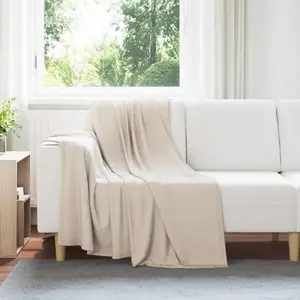 vidaXL Couvertures à jeter 6 pcs Beige 170 x 130 cm Toison