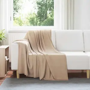 vidaXL Couvertures à jeter 24 pcs Camel 170 x 130 cm Toison