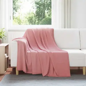 vidaXL Couvertures à jeter 6 pcs Rose 200 x 150 cm Toison