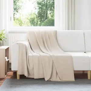 vidaXL Couvertures à jeter 24 pcs Beige 200 x 150 cm Toison
