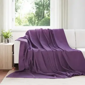 Comparateur de prix : vidaXL Couvertures à jeter 6 pcs Violet 270 x 240 cm Toison