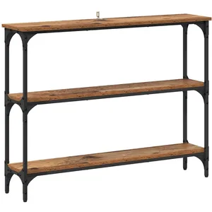 vidaXL Table console Bois ancien 100 x 22.5 x 75 cm Bois d'ingénierie pas cher