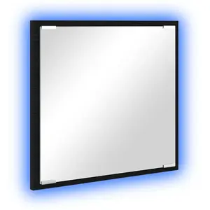 Comparateur de prix : vidaXL vidaXL Miroir de salle de bain LED Chêne Noir 40x8.5x37 cm