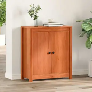 vidaXL Sideboard brun cireux 70 x 35 x 80 cm Pin massif pas cher