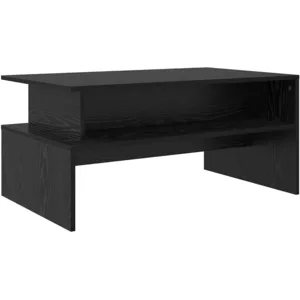 vidaXL Table basse Chêne noir 90 x 55 x 42.5 cm Bois d'ingénierie pas cher