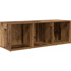 vidaXL Meuble TV avec stockage Vieux bois Bois d'ingénierie pas cher