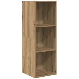 vidaXL Meuble TV chêne artisanal 37 x 37 x 107 cm Bois d'ingénierie pas cher
