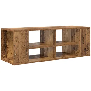 vidaXL Meuble TV Bois ancien 102 x 35 x 35 cm Bois d'ingénierie pas cher