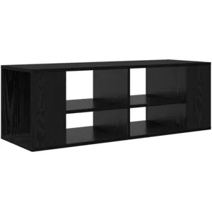 vidaXL Meuble TV Chêne noir 102 x 35 x 35 cm Bois d'ingénierie pas cher