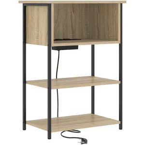 vidaXL Cabinet de chevet Chêne sonoma 55 x 31 x 76 cm pas cher