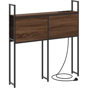 vidaXL Tête de lit de rangement Chêne marron 100 cm Bois d'ingénierie pas cher