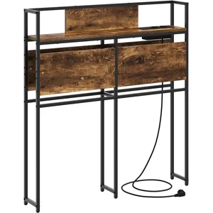 vidaXL Tête de lit de rangement Chêne fumé 80 cm Bois d'ingénierie pas cher