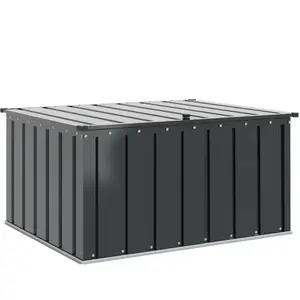Comparateur de prix : vidaXL Coffre de jardin noir 101 x 82 x 50 cm Acier