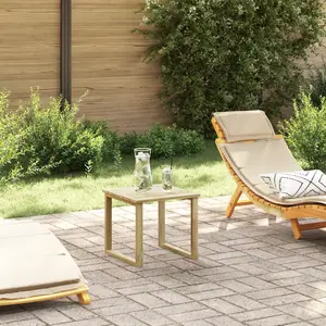 Comparateur de prix : vidaXL Table de bain de soleil  40x40x36 cm en bois de pin imprégné