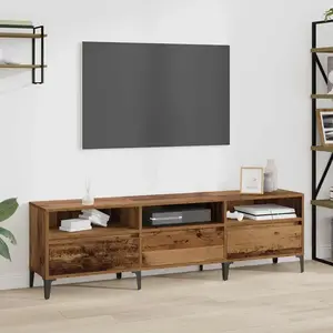 vidaXL Armoire TV vieux bois 150 x 30 x 44.5 cm Bois composite pas cher