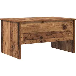 vidaXL Table basse en vieux bois 80 x 50,5 x 42,5 cm Bois composite pas cher