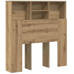 vidaXL Cabinet de Tête de Lit chêne artisanal 100 x 19 x 103.5 cm pas cher