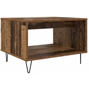 vidaXL Table basse Bois ancien 60 x 50 x 40 cm Bois d'ingénierie pas cher
