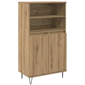 vidaXL Haut Armoire Marron 60 x 36 x 110 cm Bois d'ingénierie pas cher