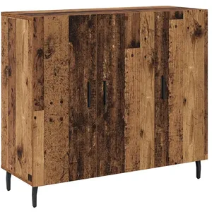 vidaXL Buffet Bois ancien 90 x 34 x 80 cm Bois d'ingénierie pas cher
