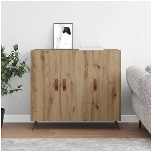 vidaXL Buffet Marron 90 x 34 x 80 cm Bois d'ingénierie pas cher