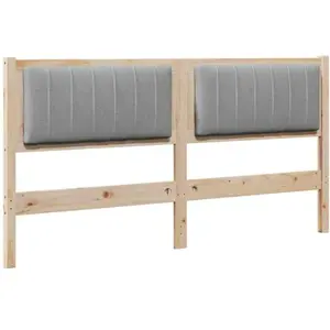 vidaXL Tête de lit capitonnée avec tête de lit Marron 150 cm pas cher