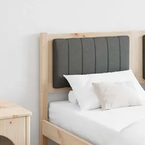 vidaXL Tête de lit capitonnée avec tête de lit Marron 140 cm pas cher